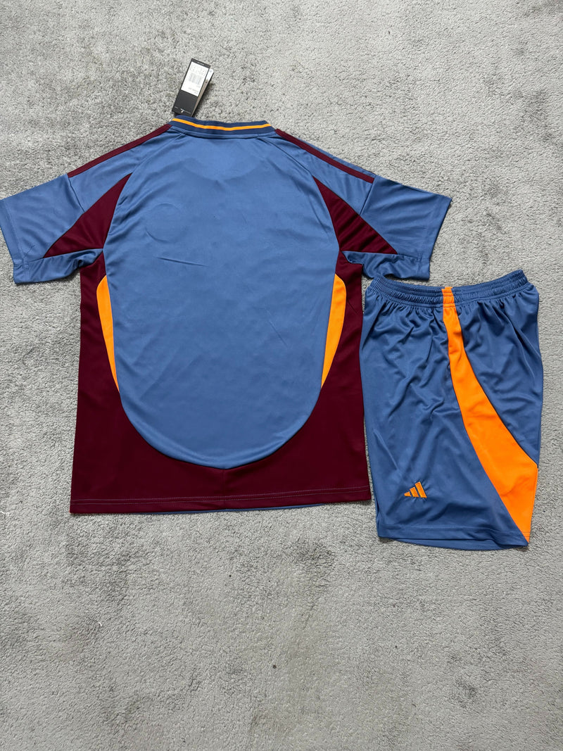 Kit Infantil Roma Third 24/25 Unissex Adidas - Azul Escuro