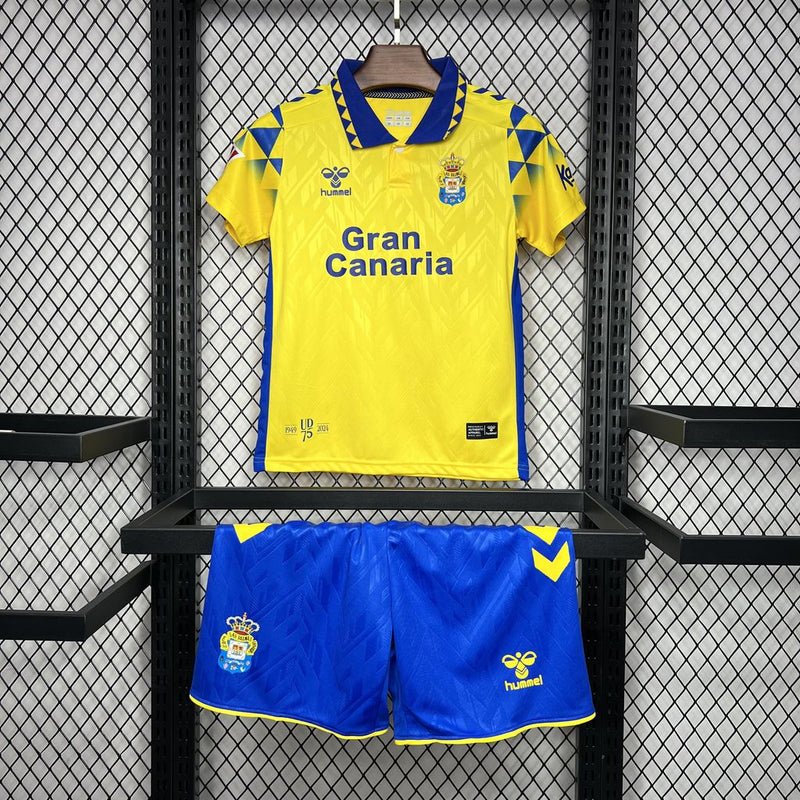 Kit Infantil Las Palmas Home 24/25 Unissex Hummel - Amarelo e Azul