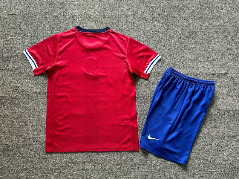 Kit Infantil Noruega Home 24/25 Nike Unissex - Vermelha e Azul