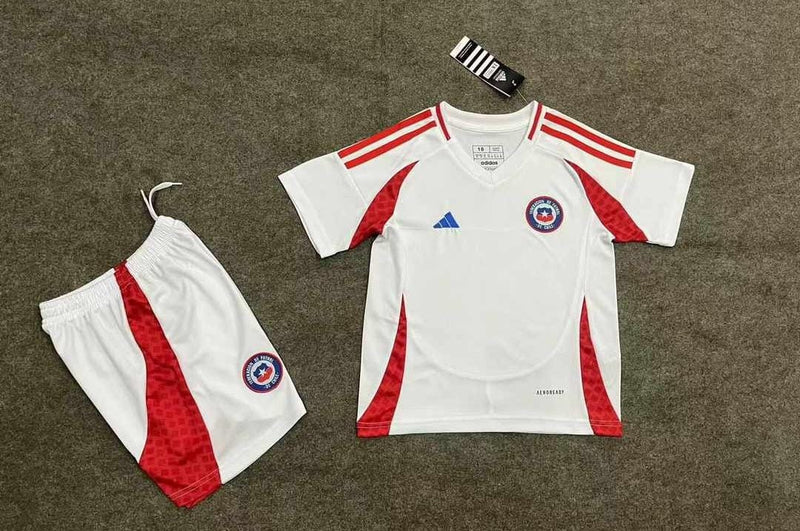 Kit Infantil Chile Away 24/25 Adidas Masculina - Branco