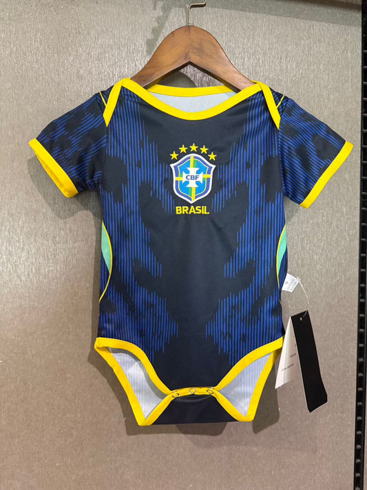 Body Bebê Infantil Brasil Away 26/27  - Azul
