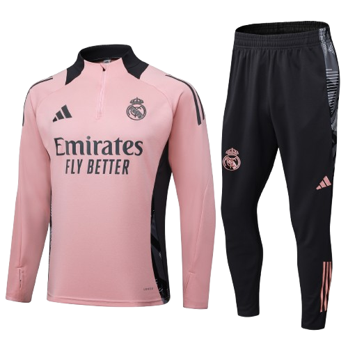 Kit Treino Agasalho + Calça Real Madrid  - Rosa