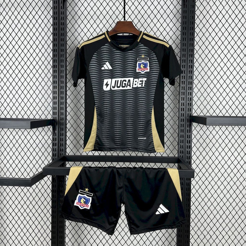 Kit Infantil Colo Colo Away 25/26 Unissex Adidas - Preta