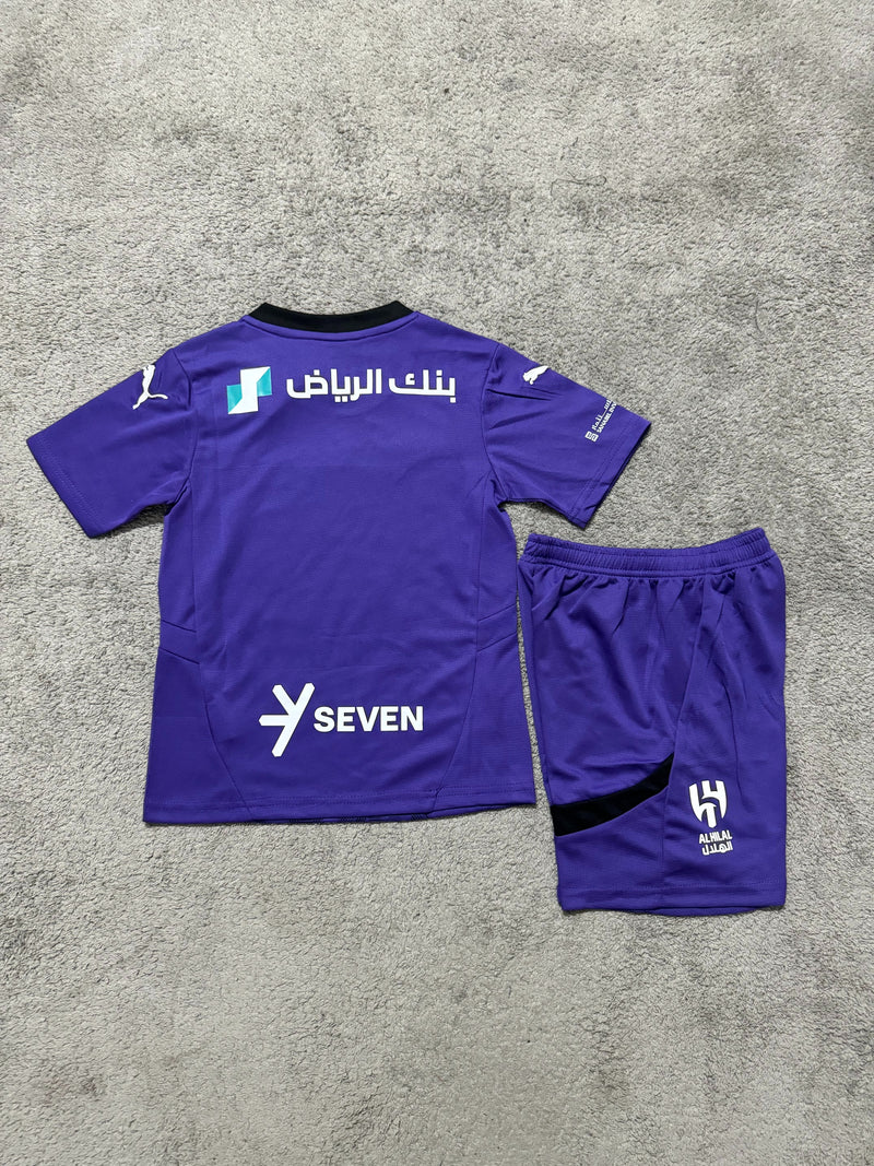 Kit Infantil Al Hilal Third 24/25 Unissex Puma - Roxo