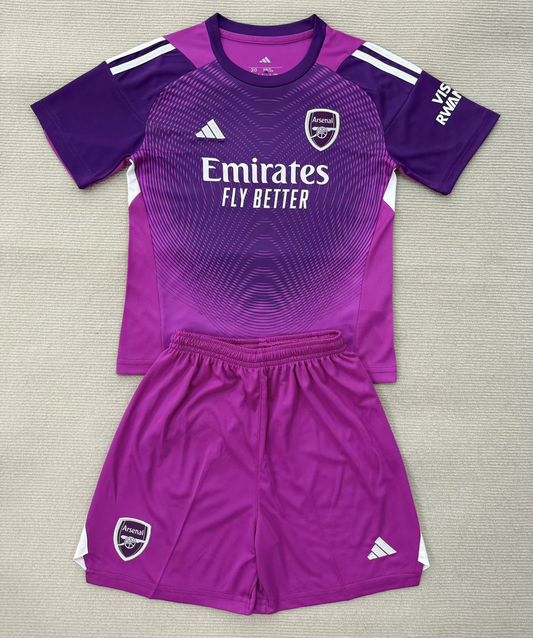 Kit Infantil Arsenal Goleiro 25/26 Adidas - Roxo