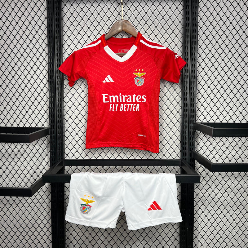 Kit Infantil Benfica Home 24/25 Adidas Unissex - Vermelha