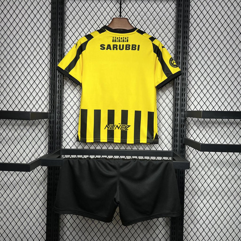 Kit Infantil Penãrol Home 24/25 Puma Unissex - Amarelo e Preto