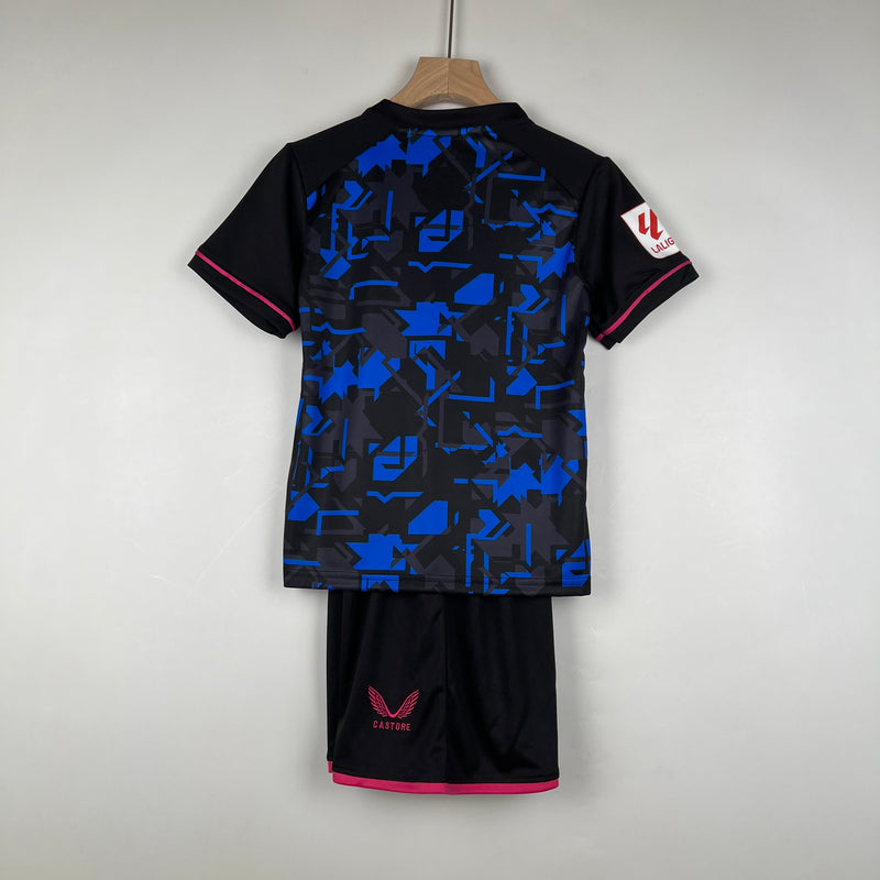 Kit Infantil Sevilla Third 23/24 Unissex Castore - Azul Escuro