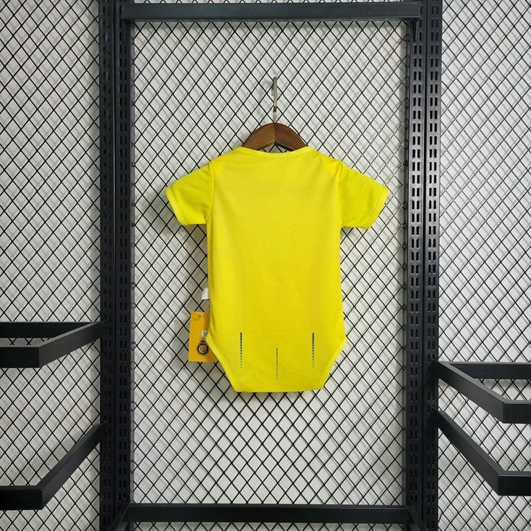 Body Bebê Infantil Al-Nassr Home 23/24 Nike Unissex - Amarelo