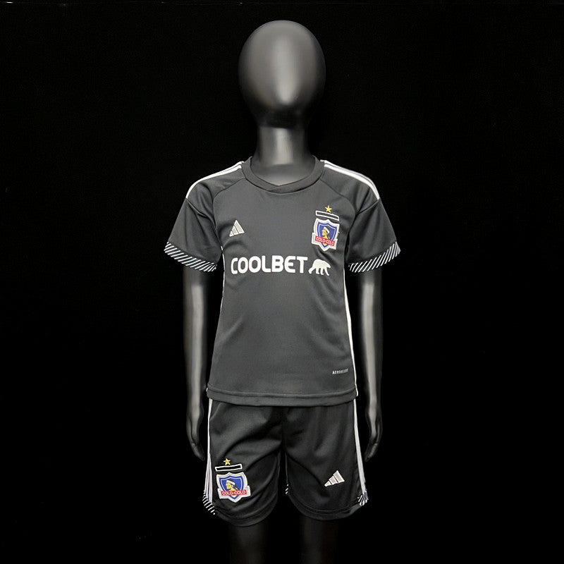 Kit Infantil Colo Colo Away 24/25 Unissex Adidas - Preta