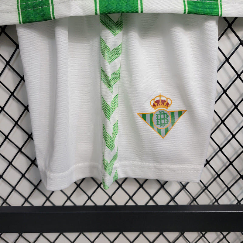 Kit Infantil Real Betis Home 23/24 Unissex Hummel - Verde e Branca