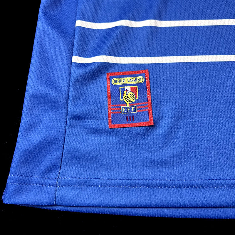 Kit Infantil França Home Retro 1998 Adidas Unissex - Azul