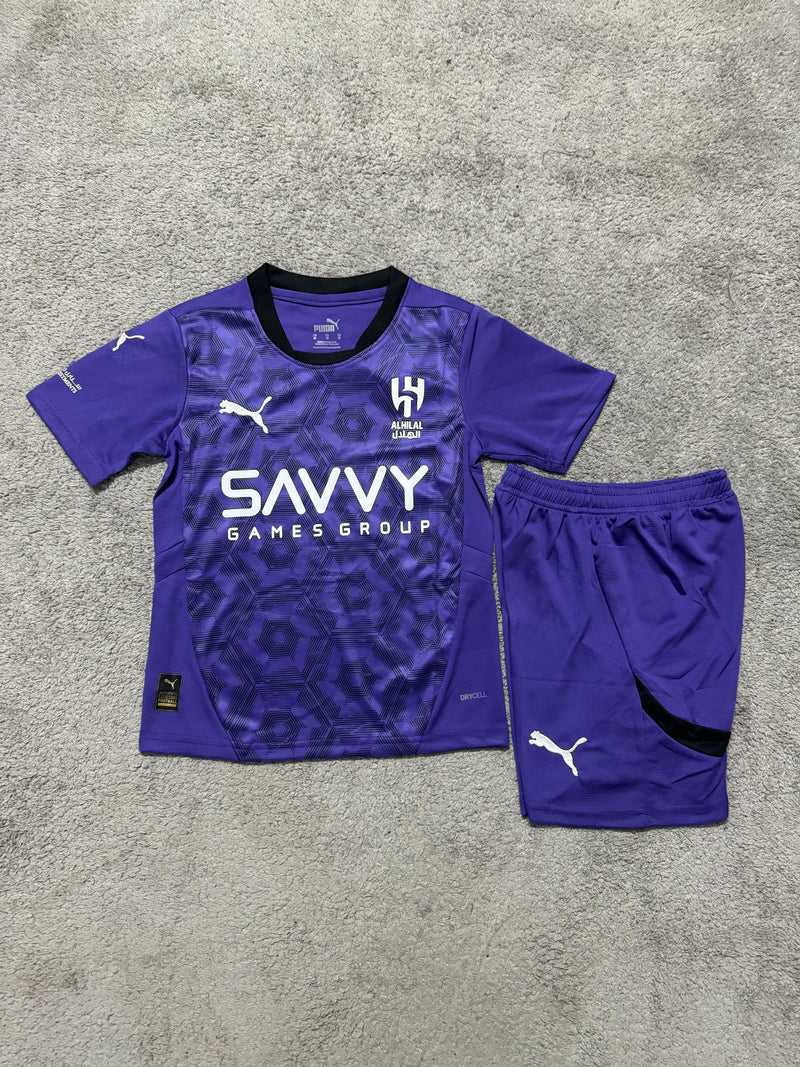 Kit Infantil Al Hilal Third 24/25 Unissex Puma - Roxo