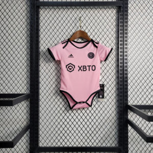 Body Bebê Infantil Inter Miami Home 23/24Adidas Unissex - Rosa