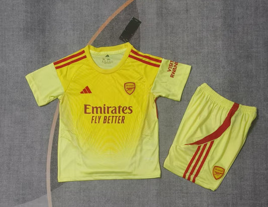 Kit Infantil Arsenal Goleiro 24/25 adidas -Amarelo