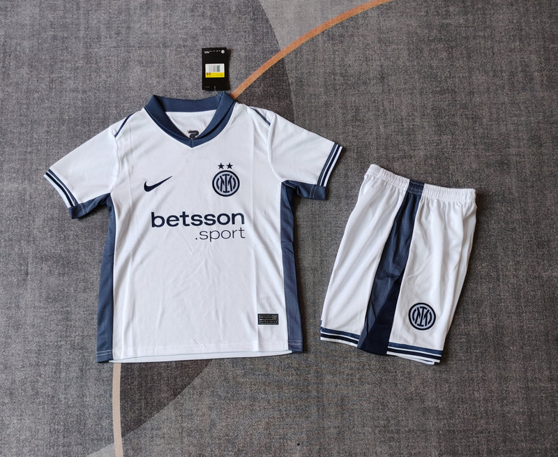 Kit Infantil Inter de Milão Away 24/25 Nike Unissex - Branca