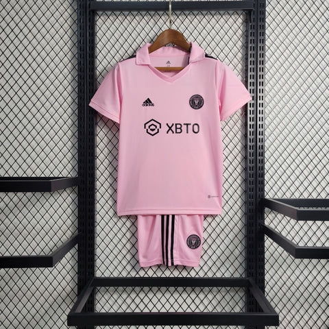 Kit Infantil Inter Miami Home 23/24 Unissex Adidas - Rosa