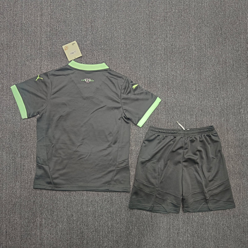 Kit Infantil Milan Third 24/25 Puma Unissex Masculina - Cinza