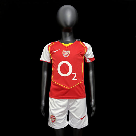 Kit Infantil Arsenal Home Retrô 02/03 Nike - Vermelho