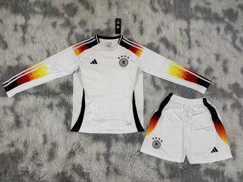 Kit Infantil Alemanha Home Manga Longa 24/25 Adidas Unissex - Branco