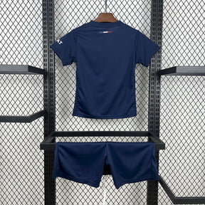 Kit Infantil PSG Home 24/25 Com a Estrela Unissex Nike  - Azul e Vermelho