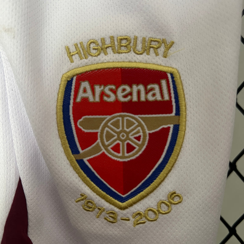 Kit Infantil Arsenal Home Away 2002 Camisa + Shorts Nike Unissex - Vinho