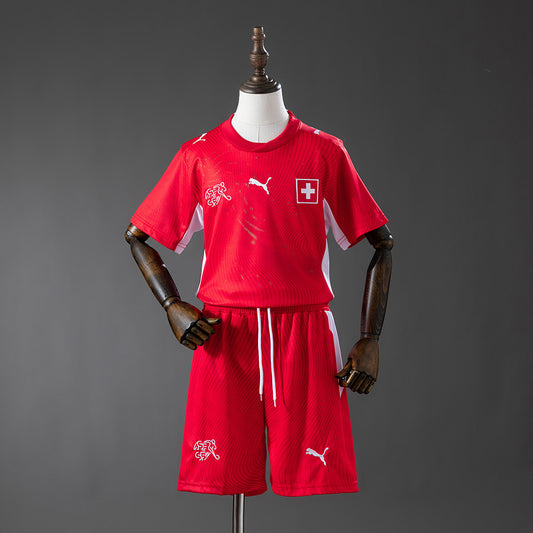 Kit Infantil Suiça Home 26/27 Puma  - Vermelho
