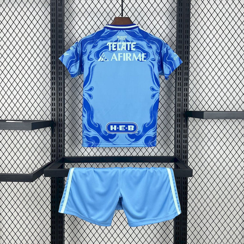 Kit Infantil Tigres Away 25/26 Adidas Unissex - Azul