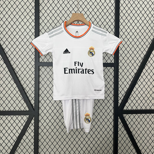 Kit Infantil Real Madrid Home Retrô 13/14 Adidas - Branco