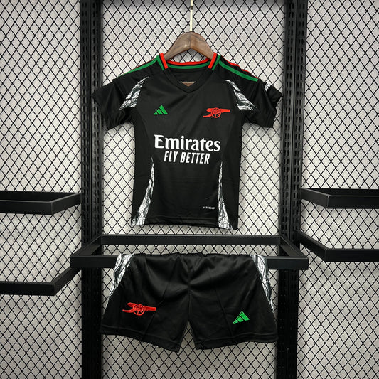 Kit Infantil Arsenal Away 24/25 adidas - Preto