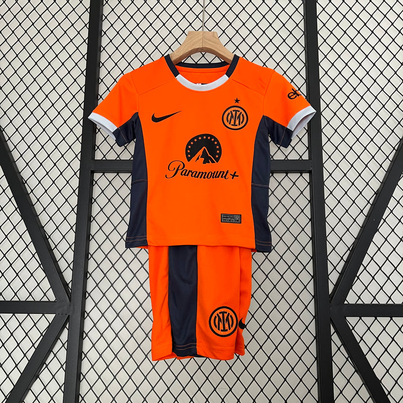 Kit Infantil Inter de Milão Third 23/24 Nike Unissex - Laranja