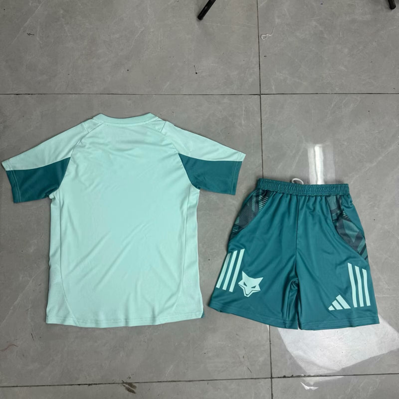 Kit Infantil Cruzeiro Treino 25/26  Unissex Adidas - Verde Claro