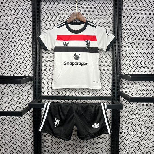 Kit infantil Manchester United Third 24/25 . Adidas - Branca