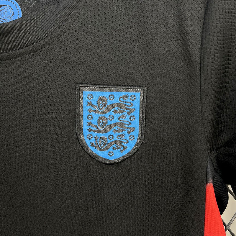 Kit Infantil Inglaterra Away 25/26  Nike Unissex - Preto