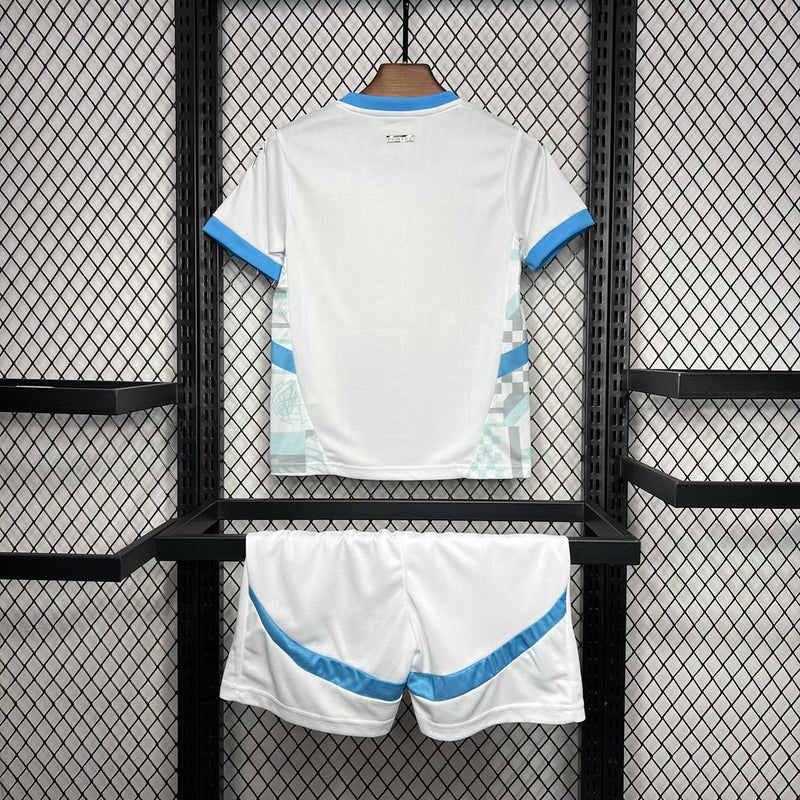 Kit Infantil Olympique De Marseille Home 24/25 Unissex Puma - Branco