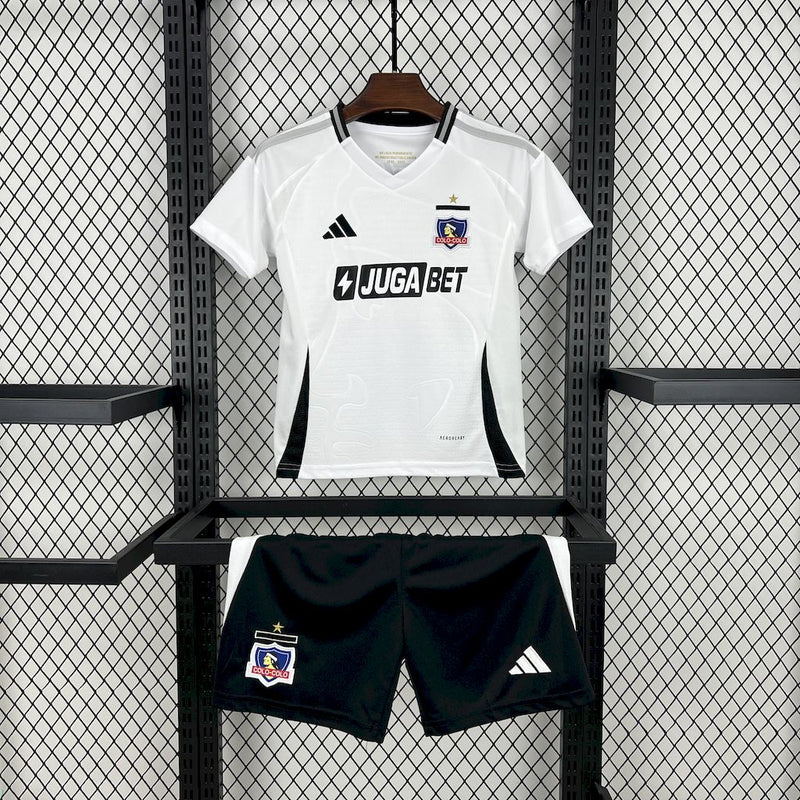 Kit Infantil Colo Colo Home 25/26 Unissex Adidas - Branca