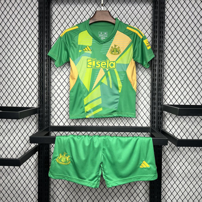 Kit Infantil Newcastle Goleiro 24/25 Unissex Adidas - Verde