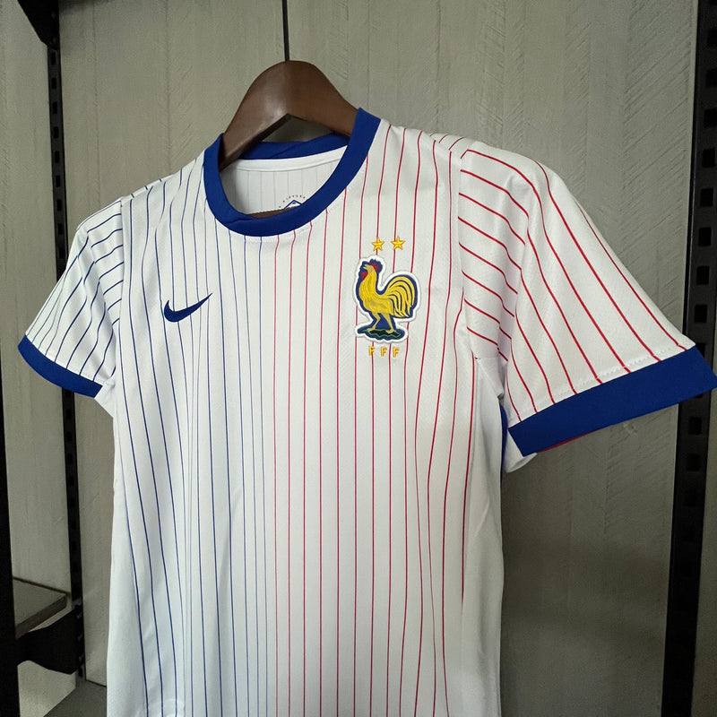 Kit Infantil França Away 24/25 Nike Unissex - Branco