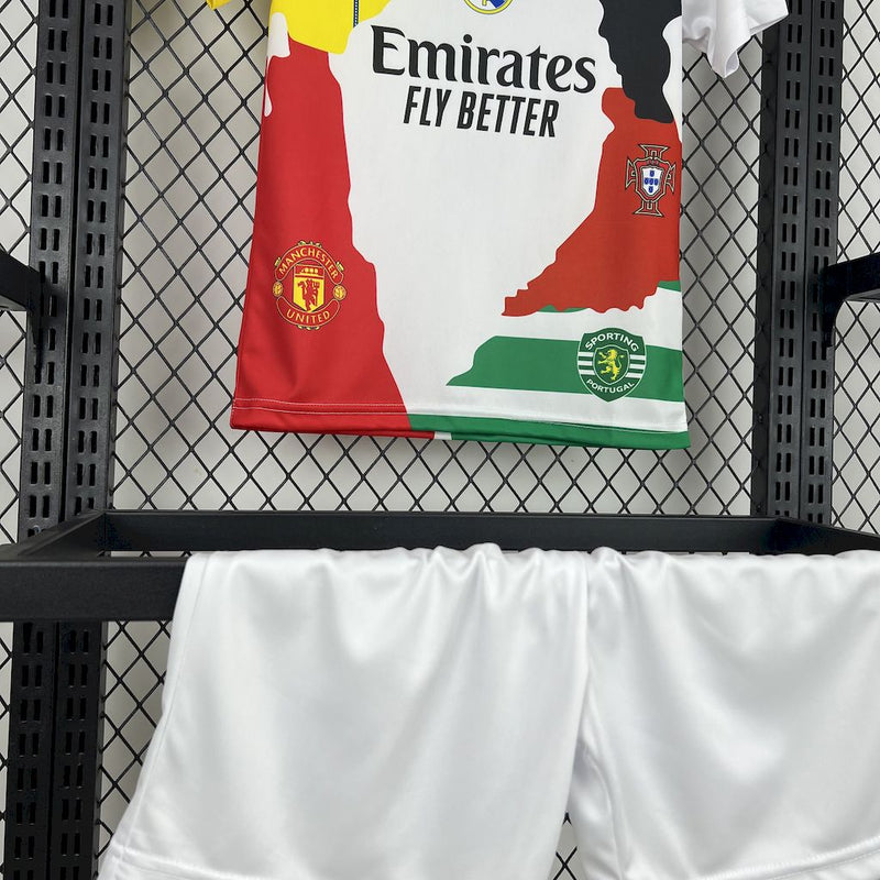 Kit Infantil Edição CR7 Carreira 25/26 Unissex - Colorido