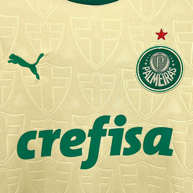 Kit Infantil Palmeiras Third  24/25 Camisa + Shorts Puma Unissex - Dourado