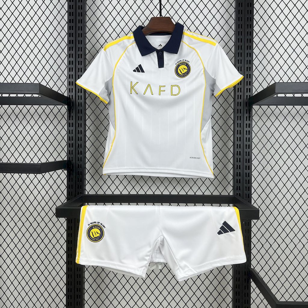 Kit Infantil Al Nassr Third 25/26 Unissex Adidas - Branco