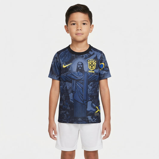 Kit Infantil Brasil Edição Especial 24/25 Nike  - Cinza