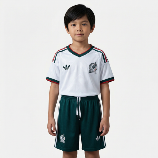 Kit Infantil México Away 26/27 Adidas - Branca