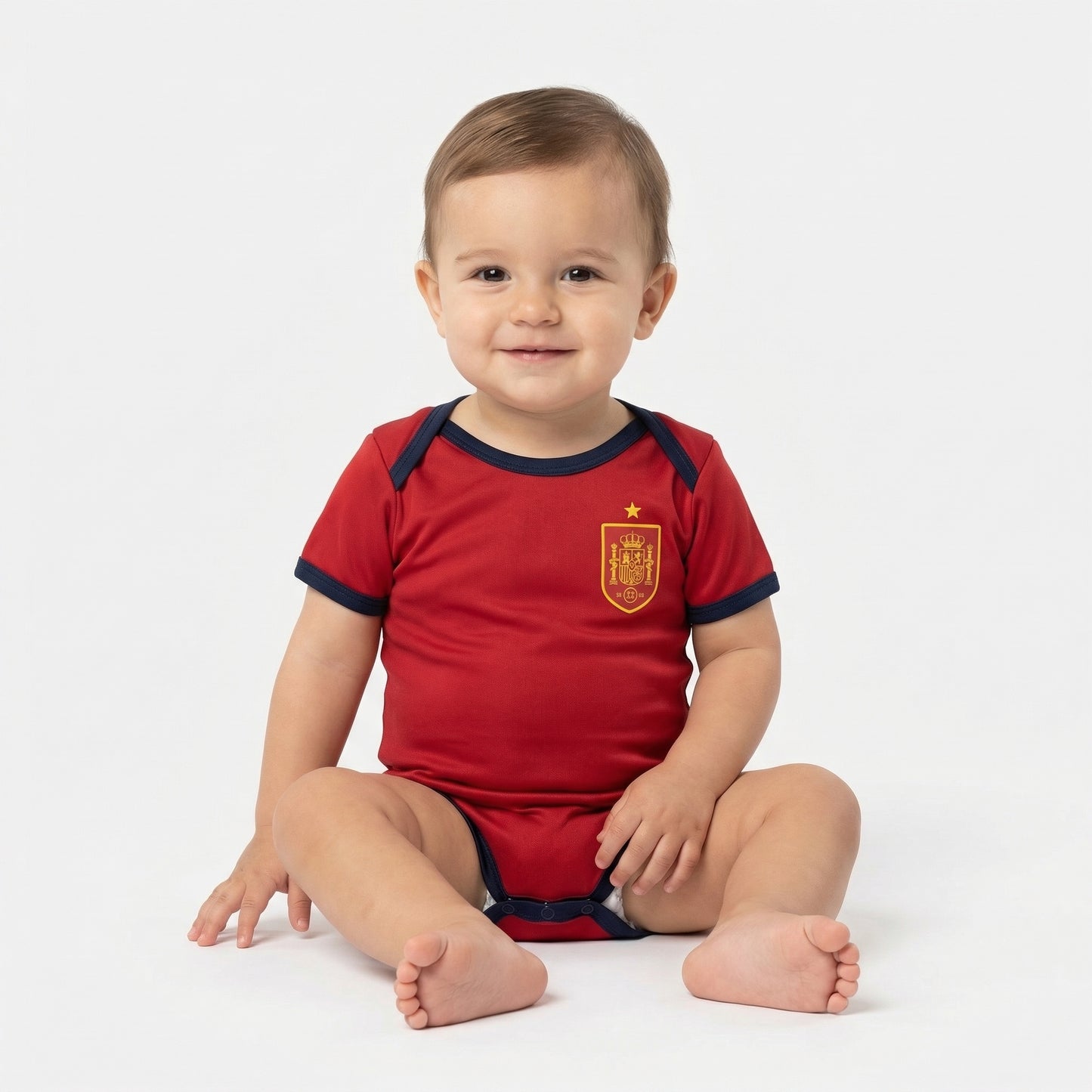 Body Bebê Infantil Espanha Home 24/25  - Vermelho
