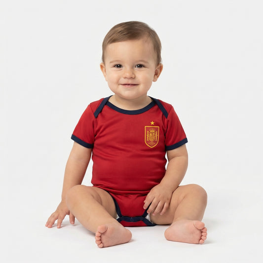 Body Bebê Infantil Espanha Home 24/25  - Vermelho