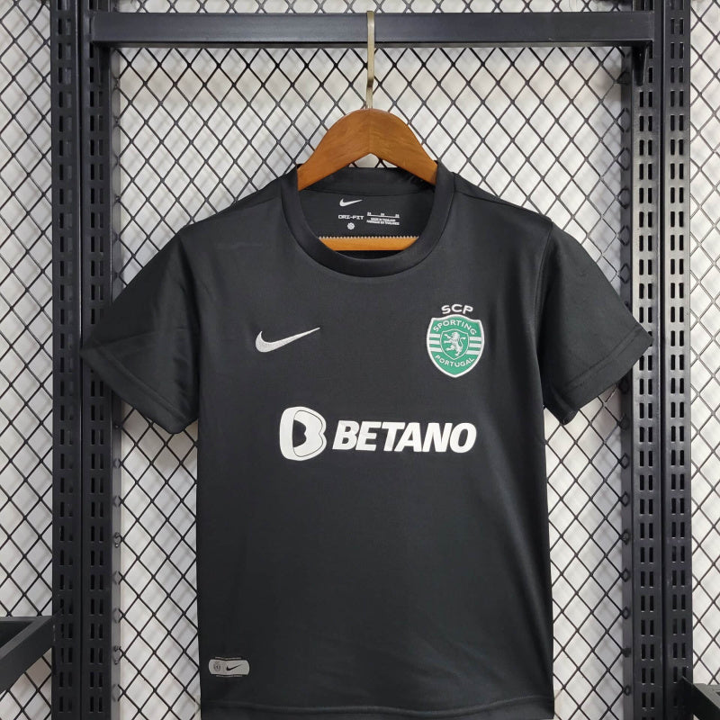 Kit Infantil Sporting Third 24/25 Unissex Nike - Preta