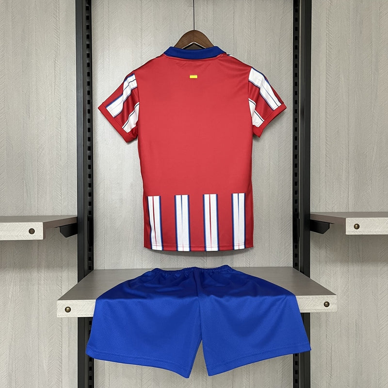 Kit Infantil Atlético de Madrid Home 24/25 Nike Unissex - Vermelho e Branca