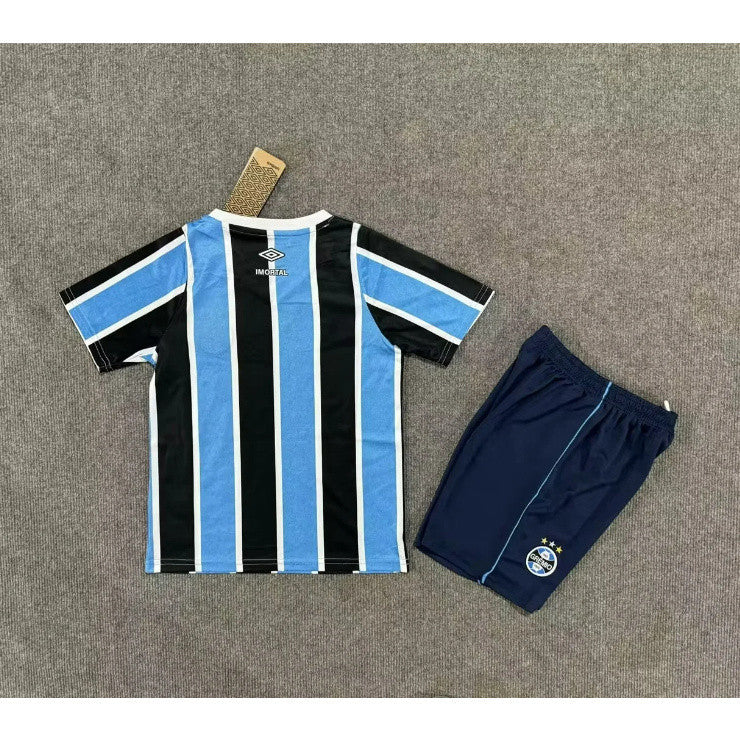 Kit Infantil Grêmio Home 24/25 Umbro Unissex - Azul, Preto e Branco