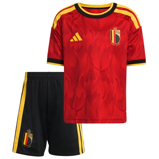 Kit Infantil Bélgica Home 26/27 Adidas  - Vermelho