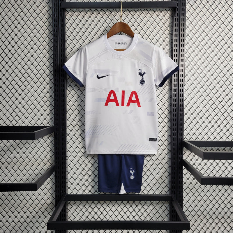 Kit Infantil Tottenham Home 23/24 Unissex Nike - Branco